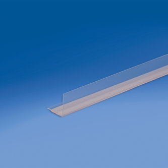 90° rail for dividers height mm. 30 with adhesive base, longueur mm. 1245