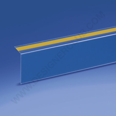 Carril de escaneo adhesivo de 90° mm. 30 x 1000 - parte trasera 20 mm. pvc cristal