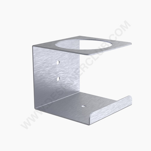 Metal vægmonteret holder til hånddesinfektionsmiddel dispenser (minimum 2 stk.)