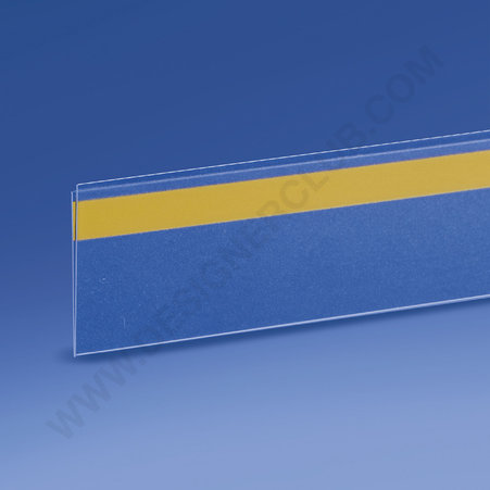 Flat adhesive scanner rail mm. 40x1000 crystal pvc