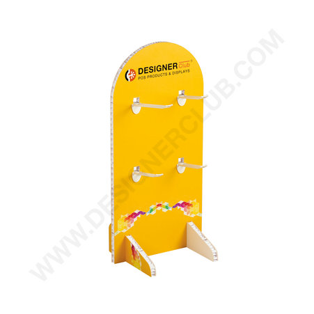 Honeycomb cardboard counter display for double prongs fit 12 mm