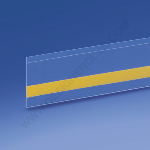 Profil porte-étiquettes adhésif en bas 38 x 1330 mm pvc antireflet