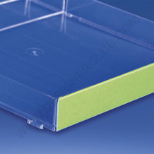 Flat adhesive scanner rail mm. 25x1000 crystal pvc