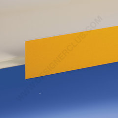 Flat scanner rail - central adhesive mm. 50 x 1000 crystal PET ♻