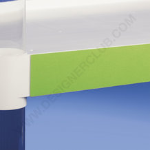 Flat adhesive scanner rail mm. 60x1000 crystal pvc