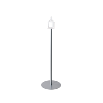 Floor stand with hand sanitizer dispenser holder type 3 - oval dispenser (minimum order 2 pcs)