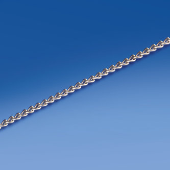 Niklowany łańcuszek mm. 7 x 5