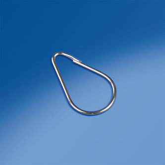 Pear-shaped metal hook mm. 69