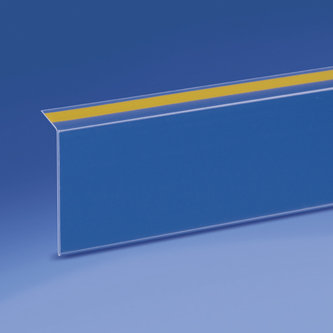 Carril de escaneo adhesivo de 90° mm. 60 x 1000 - parte trasera 20 mm. pvc antideslumbrante