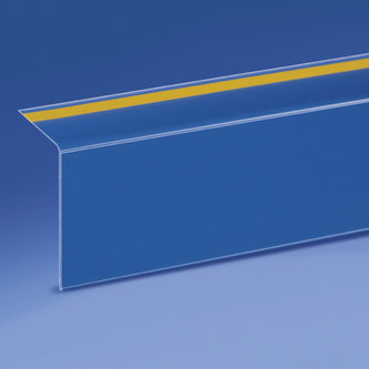 Carril de escaneo adhesivo de 90° mm. 60 x 1000 - parte trasera 40 mm. pvc antideslumbrante