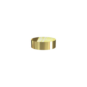 Decorative gold cover for screw