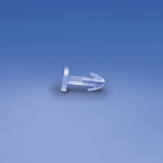 Clip d'assemblage transparent tête 12 mm. - serrage 10 mm