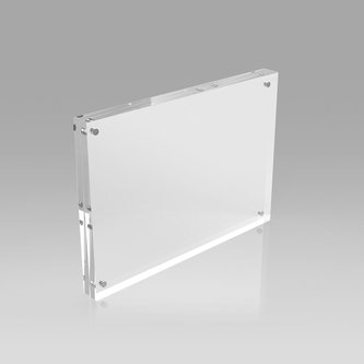 Magnetic acrylic block sign holder - a5