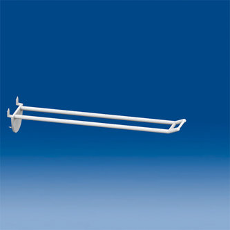 Double plastic prong white with automatic hook mm. 200 small price holder