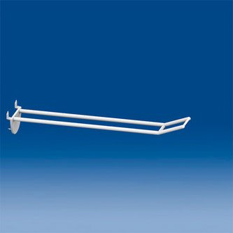 Double plastic prong white with automatic hook mm. 200 big price holder