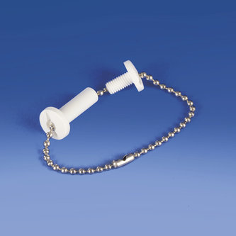 Parafuso de ligação plástica com espessura de furo mm. 10 branco