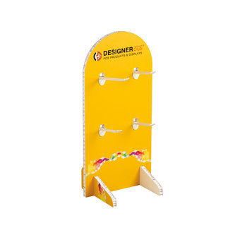 Honeycomb cardboard counter display for double prongs fit 12 mm