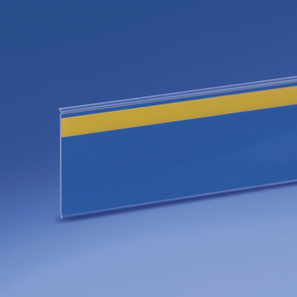 Profilo porta prezzi con guida di posa, adesivo mm. 50 x 1000 pvc antiriflesso