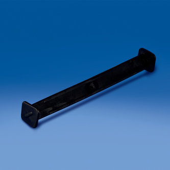 Plastic square-shaped handle  mm. 152 black