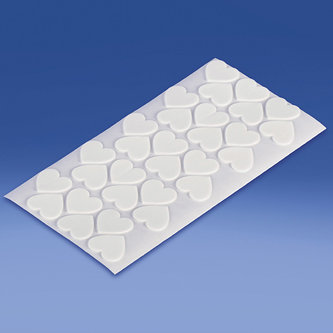 Heart-shaped adhesive pad