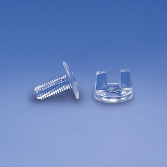 Plastic screws mm. 14 (ps 14/12) clear