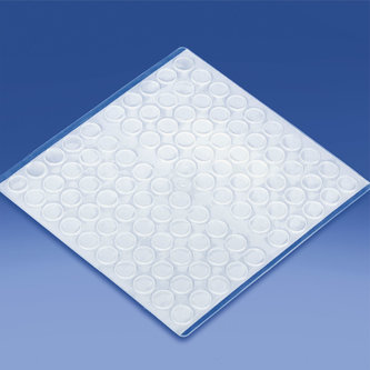 Pie adhesivo antideslizante transparente diámetro mm. 10x1,5
