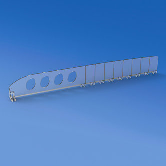 Knækbar skillevæg højde mm 55 længde fra 180 til 380 mm