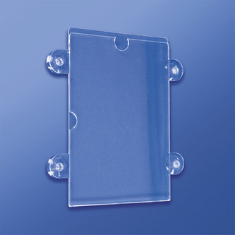 Advertising holder with suction cups a6 - 105 x 150 mm.