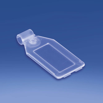 Taschen-Etikettenhalter mm. 25x38 für Drahtdurchmesser mm. 6,2