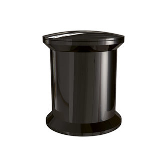 Deluxe zwart chroom afstandhouder diameter mm. 23