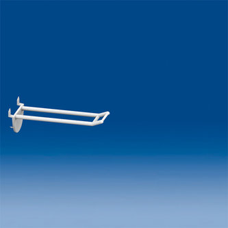 Double plastic prong white with automatic hook mm. 100 small price holder