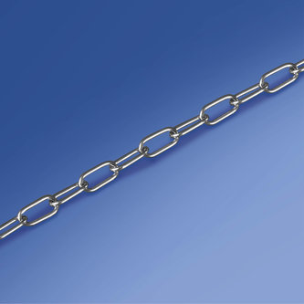 Nickel-plated chain mm. 18,5x9