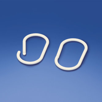 Anello in plastica ovale 51 x 26 mm.