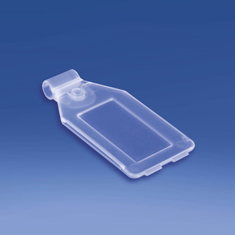 Taschen-Etikettenhalter mm. 25x38 für Drahtdurchmesser mm. 4,8