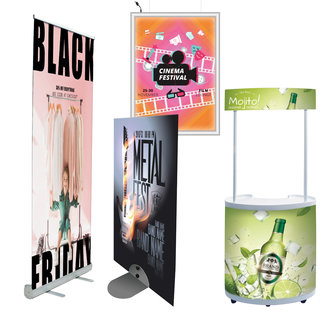 FREESTANDING SIGN HOLDERS AND PROMOTIONAL DISPLAY STAND