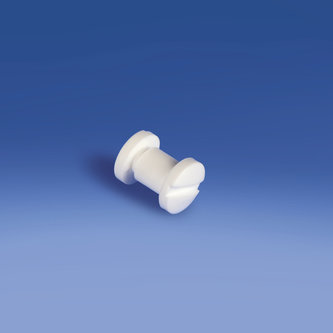 Push screw Ø mm. 9, thickness mm. 6,3 white