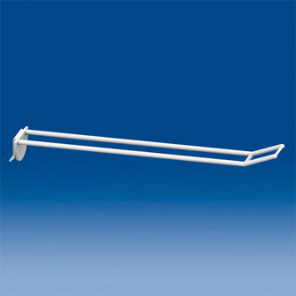 Universal double prong mm. 250 white with big price holder