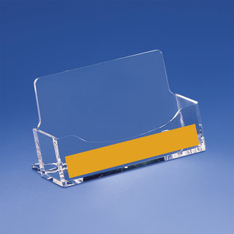 Labels for business card holder for counter