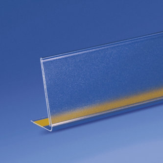 Carril de escáner adhesivo inclinado mm. 40 x 100 pvc antideslumbrante