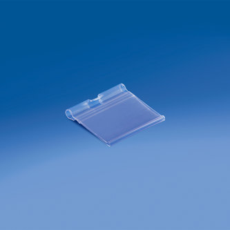 Label holder for prongs with central cut mm. 50x38