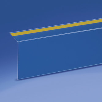 Carril de escaneo adhesivo de 90° mm. 60 x 1000 - parte trasera 30 mm. pvc antideslumbrante
