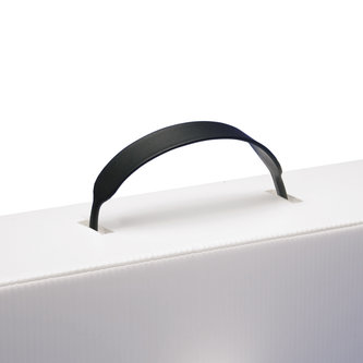 HANDLES AND REINFORCED PLATES FOR CASES OR BOXES