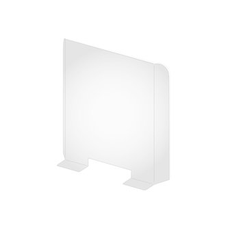 Counter protection shield with rectangular slot - 680 x 850 mm. (minimum order 2 pcs)
