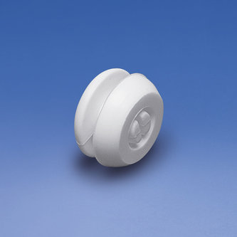 Rivet plastique blanc, tête 12 mm, pour épaisseur 2,5 mm.