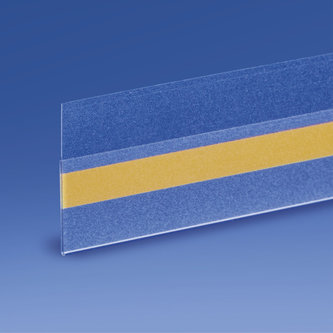 Flache Blendschutz-Scannerschiene mittig klebend mm. 38 x 370 für runde Ablage