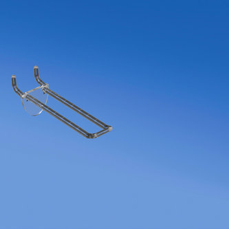 Doble punta transparente para paneles alveolares de 10-12 mm. de espesor, 100 mm con frontal redondeado para portaetiquetas