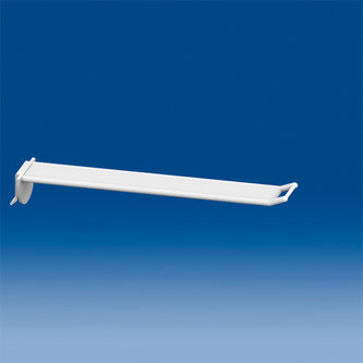 Pinza universal de plástico ancha mm. 200 blanco con portaprecios pequeño