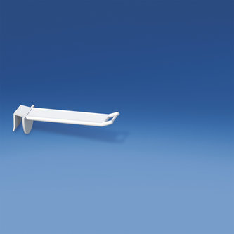 Prongos de plástico reforçado mm de largura universal. 100 branco para espessura mm. 10-12 com pequeno suporte de preço