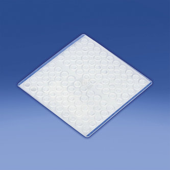 Piedino antisdrucciolo adesivo trasparente diam. mm. 7x1,5