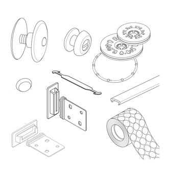 COSTRUZIONE DELL'ESPOSITORE E ACCESSORI PER ASSEMBLARE